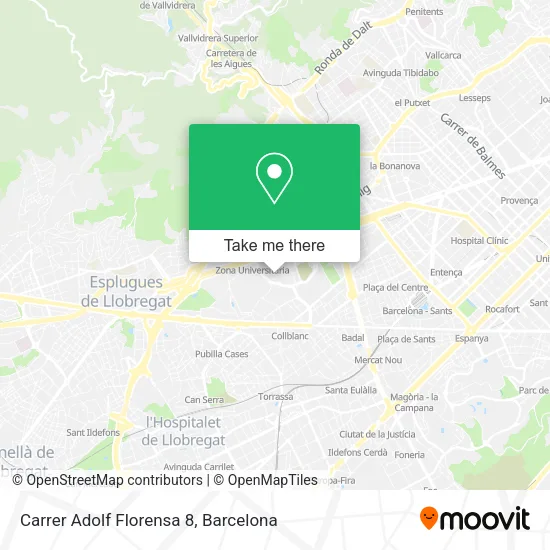 Carrer Adolf Florensa 8 map