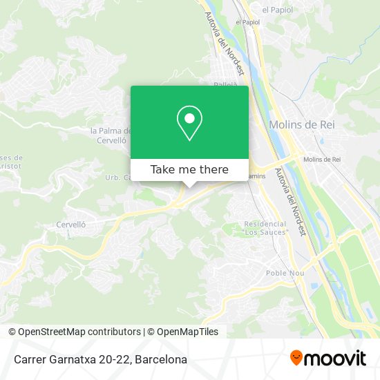mapa Carrer Garnatxa 20-22