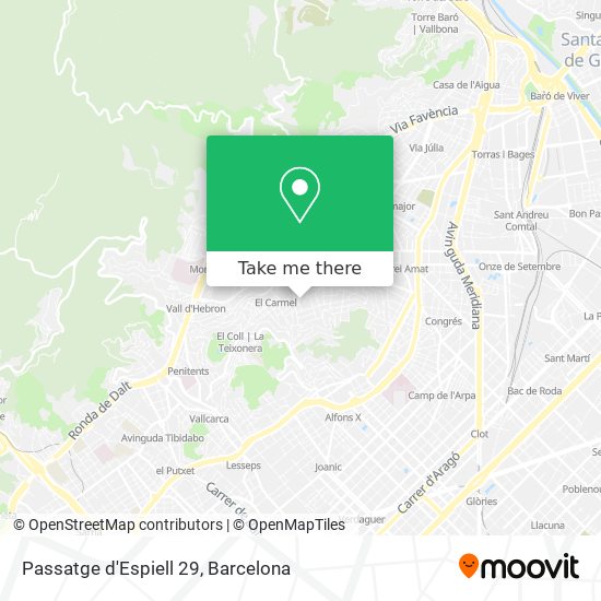Passatge d'Espiell 29 map