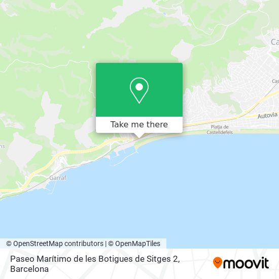 Paseo Marítimo de les Botigues de Sitges 2 map