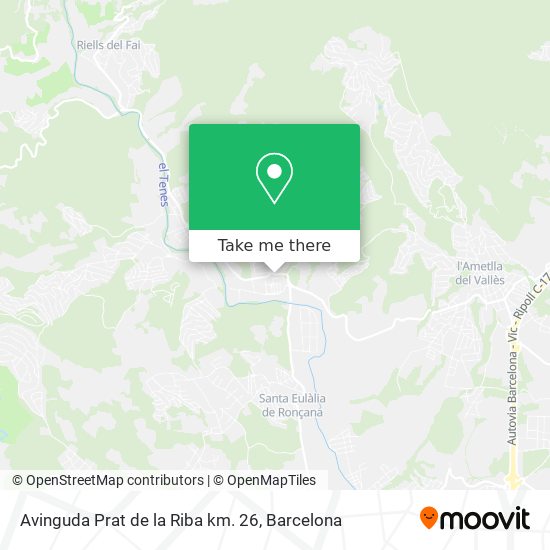 Avinguda Prat de la Riba km. 26 map