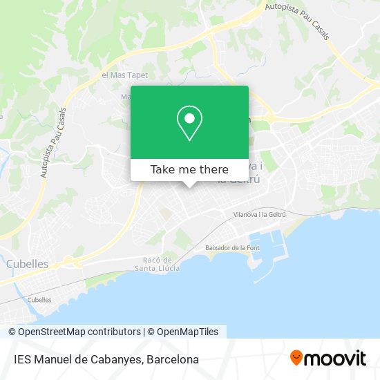 IES Manuel de Cabanyes map