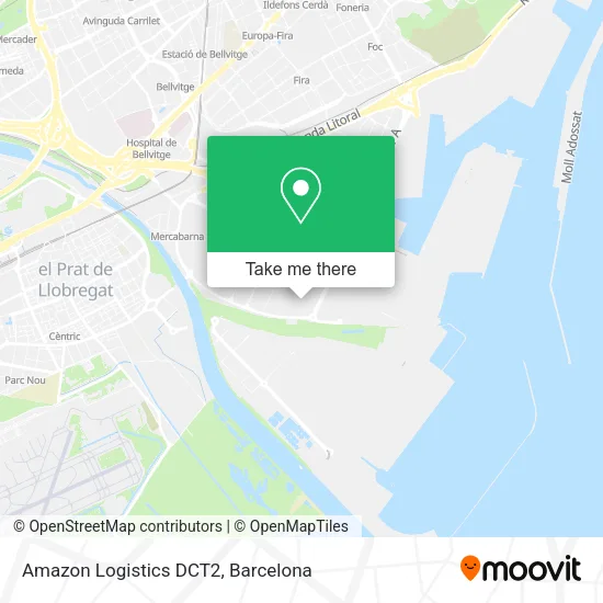 Amazon Logistics DCT2 map