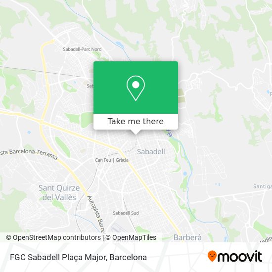 FGC Sabadell Plaça Major map