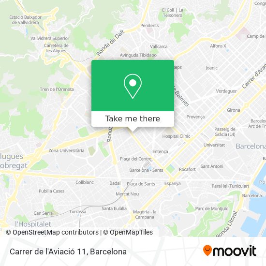 Carrer de l'Aviació 11 map