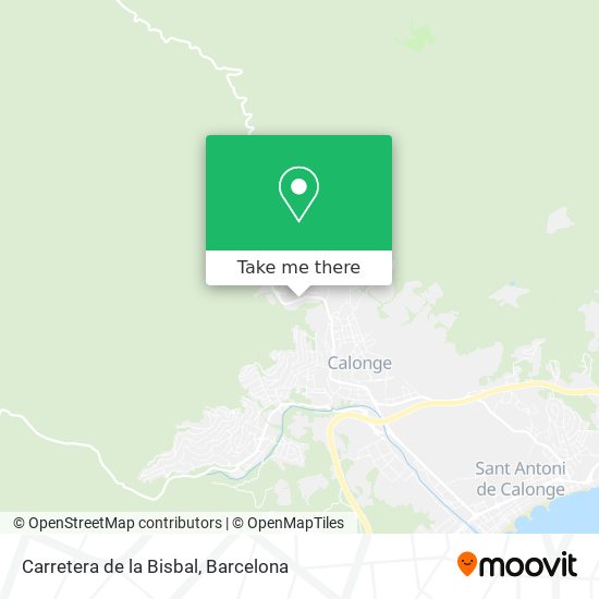 Carretera de la Bisbal map