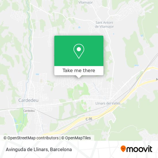 Avinguda de Llinars map