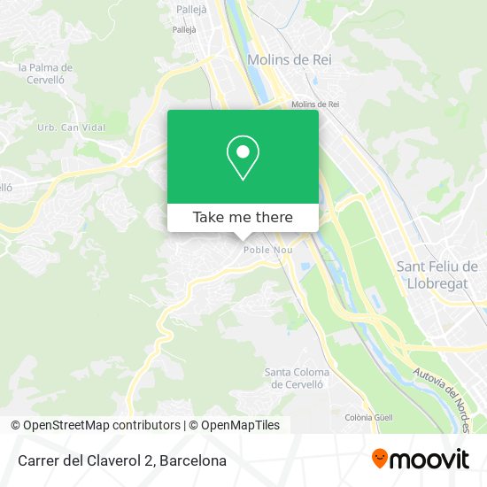 Carrer del Claverol 2 map