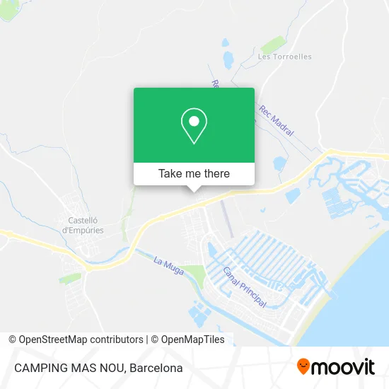CAMPING MAS NOU map