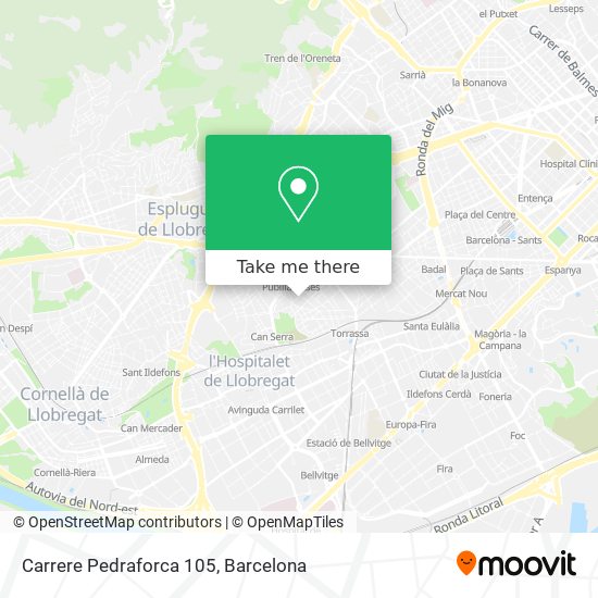 Carrere Pedraforca 105 map