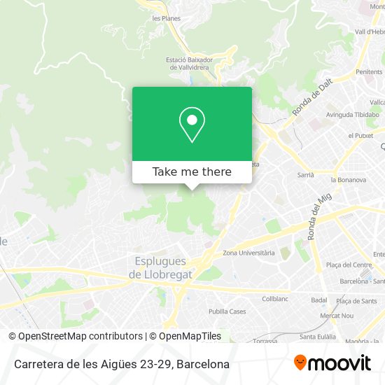 Carretera de les Aigües 23-29 map