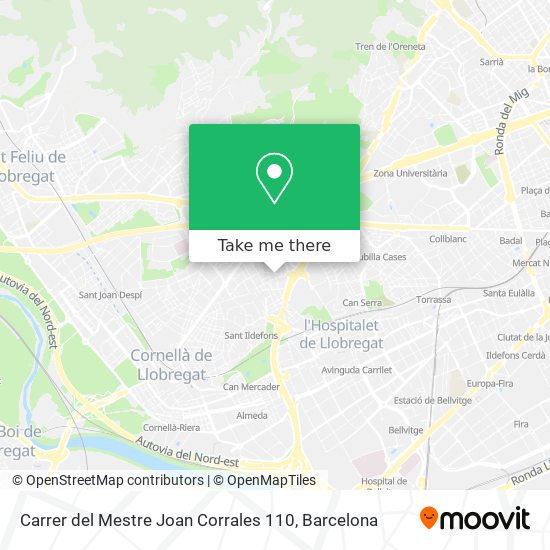 Carrer del Mestre Joan Corrales 110 map