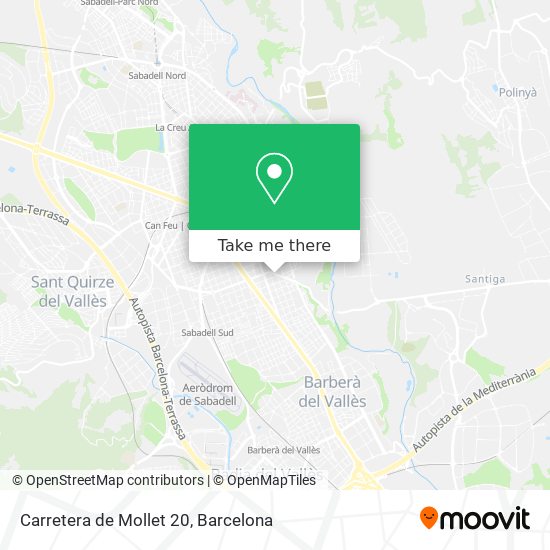 Carretera de Mollet 20 map