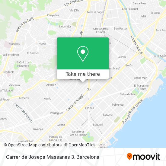 Carrer de Josepa Massanes 3 map