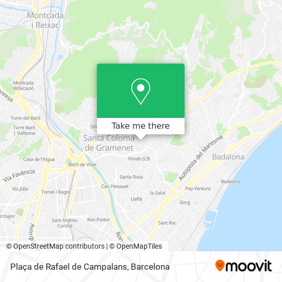 Plaça de Rafael de Campalans map
