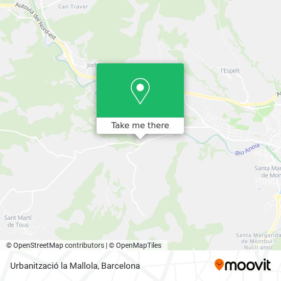 Urbanització la Mallola map