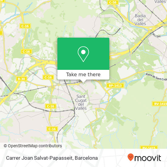 mapa Carrer Joan Salvat-Papasseit