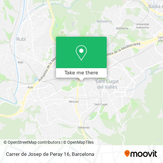 mapa Carrer de Josep de Peray 16