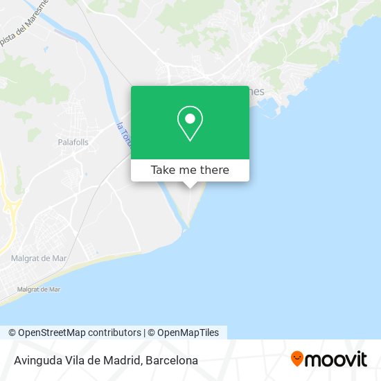 Avinguda Vila de Madrid map