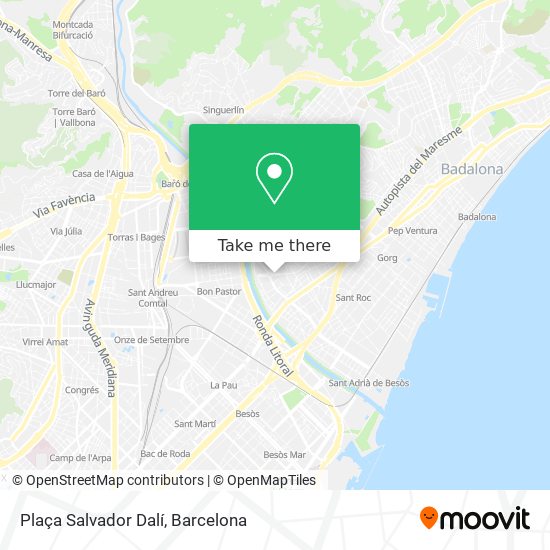 Plaça Salvador Dalí map