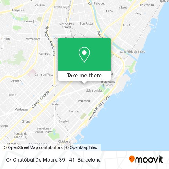 C/ Cristóbal De Moura 39 - 41 map