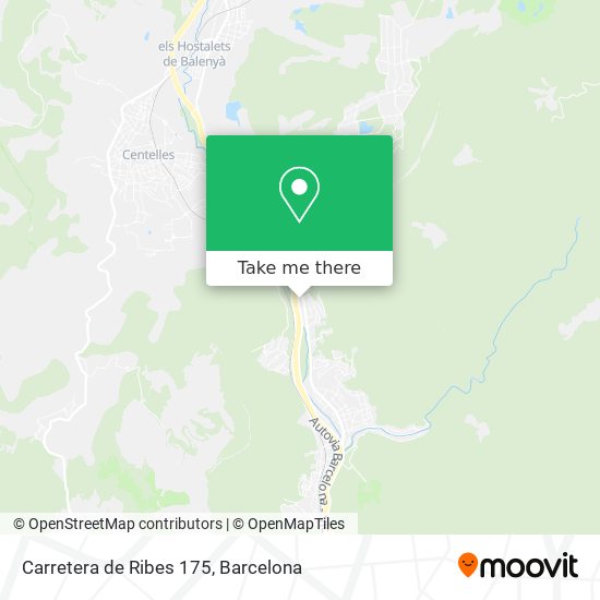 Carretera de Ribes 175 map