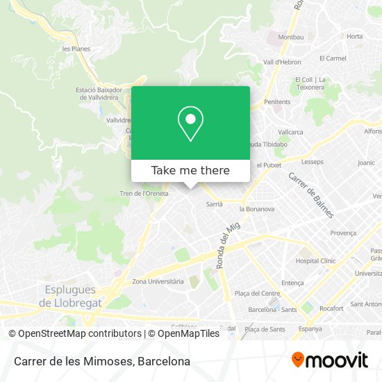 Carrer de les Mimoses map