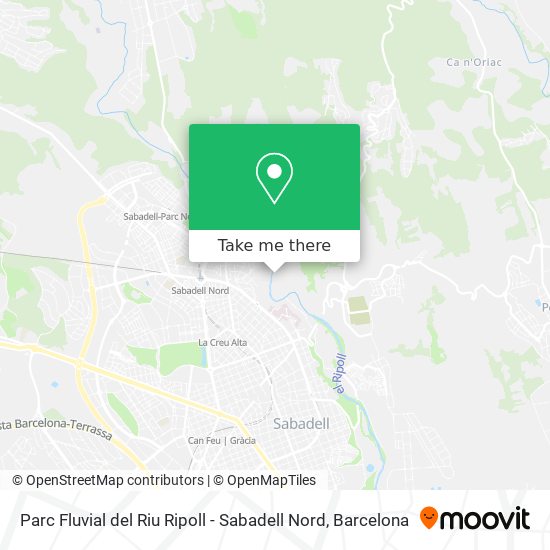 Parc Fluvial del Riu Ripoll - Sabadell Nord map