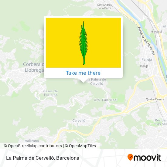 La Palma de Cervelló map
