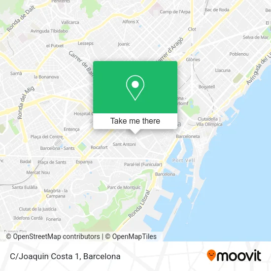 C/Joaquin Costa 1 map