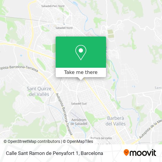 mapa Calle Sant Ramon de Penyafort 1