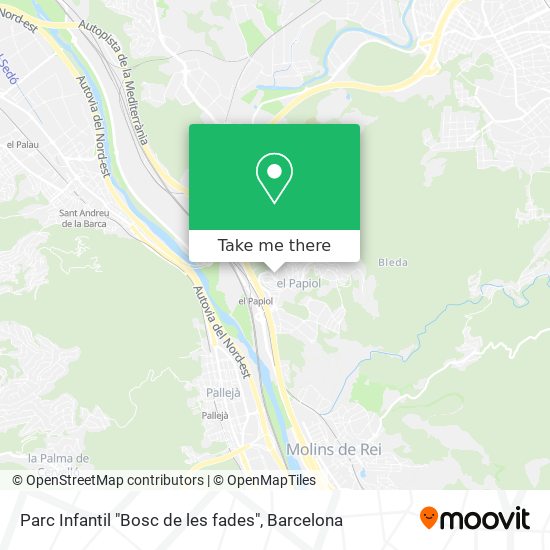 Parc Infantil "Bosc de les fades" map