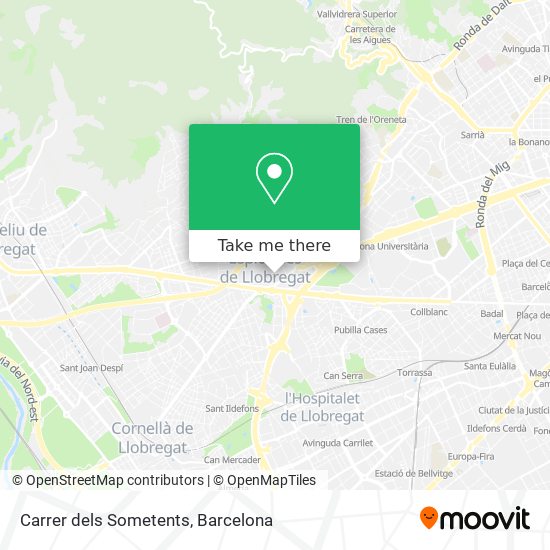 Carrer dels Sometents map