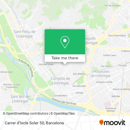 Carrer d'Iscle Soler 50 map