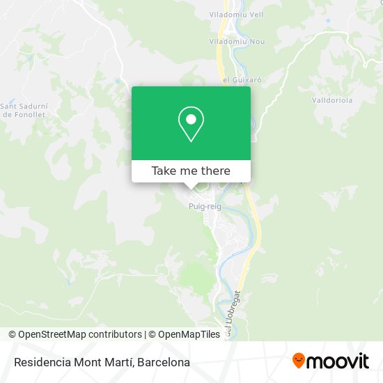 Residencia Mont Martí map