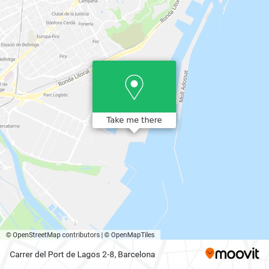 mapa Carrer del Port de Lagos 2-8