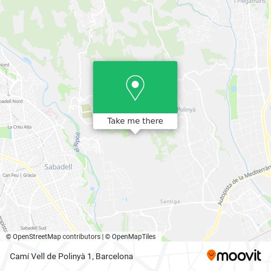Camí Vell de Polinyà 1 map