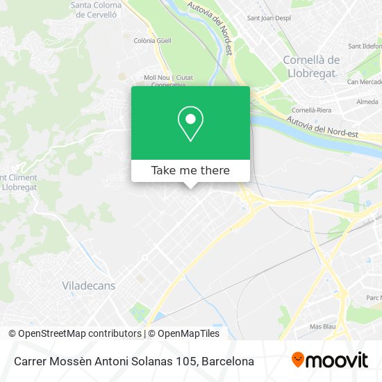 Carrer Mossèn Antoni Solanas 105 map