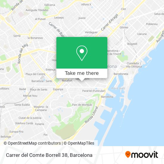 Carrer del Comte Borrell 38 map