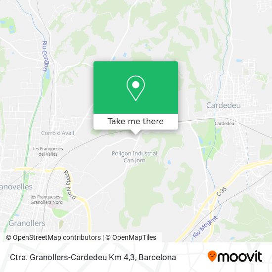 Ctra. Granollers-Cardedeu Km 4,3 map