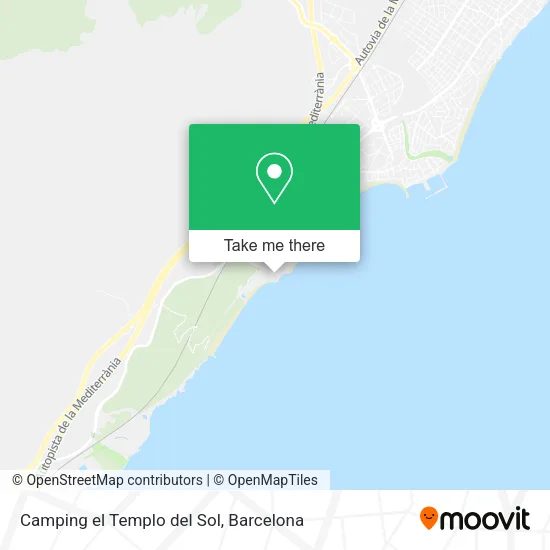 Camping el Templo del Sol map