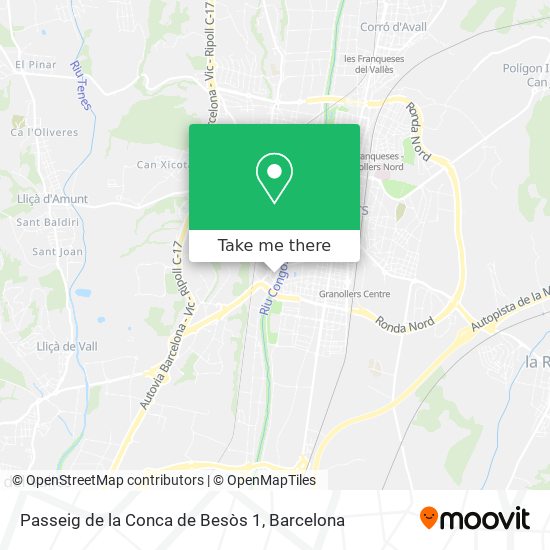 Passeig de la Conca de Besòs 1 map