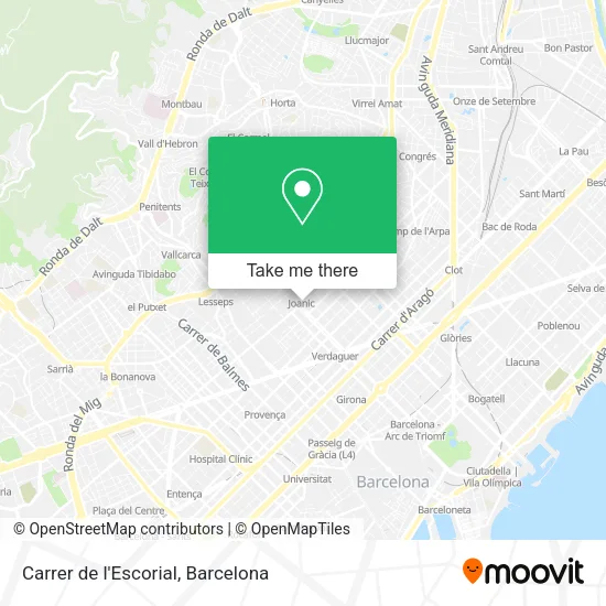 Carrer de l'Escorial map