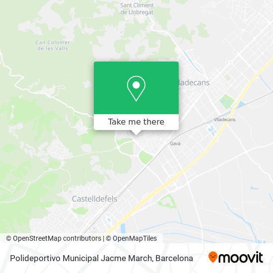 mapa Polideportivo Municipal Jacme March