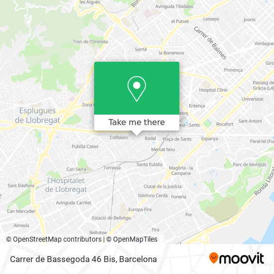 Carrer de Bassegoda 46 Bis map