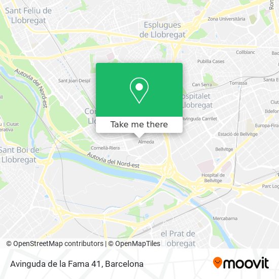 Avinguda de la Fama 41 map