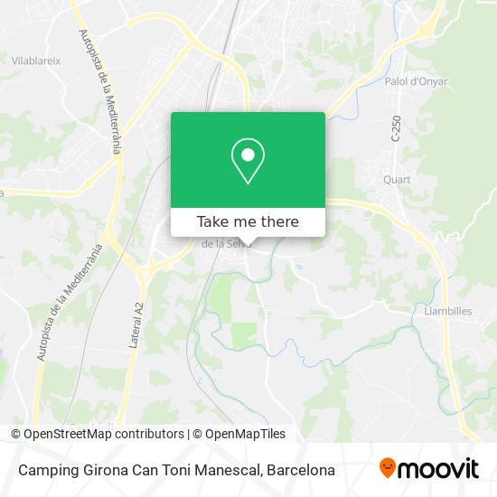 Camping Girona Can Toni Manescal map