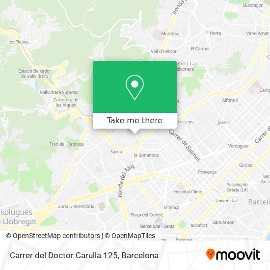 Carrer del Doctor Carulla 125 map