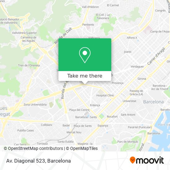 Av. Diagonal 523 map