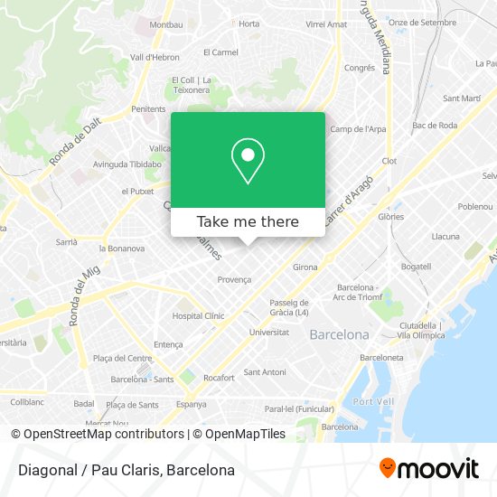 Diagonal / Pau Claris map